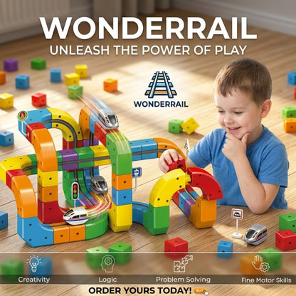 WonderRail™: The Modular 3D Train Track for Curious Little Builders